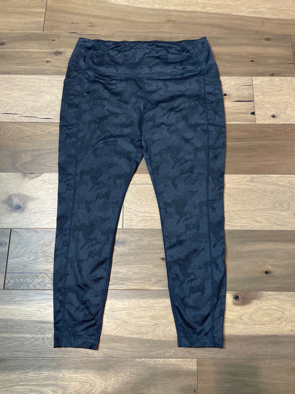 Mondetta Performance Luxury Leggings XL Dark Teal Camo